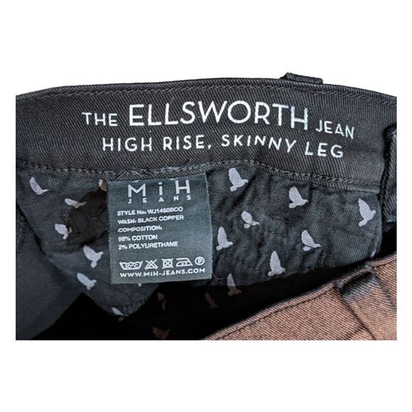 Anthropologie MiH Jeans The Ellsworth Jean High Rise Skinny Leg Size 30 - Picture 7 of 8